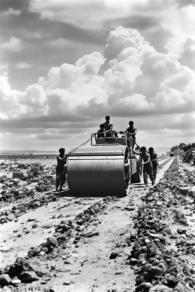 大路 - 经典老电影、修复影片 大路(1934)黑白电影海报