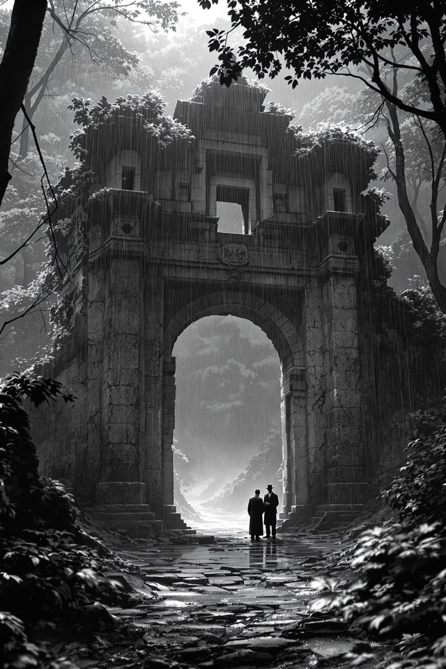 罗生门（1950）黑白电影海报